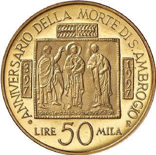 50mila Lire - Anniversario della Morte di S. Ambrogio